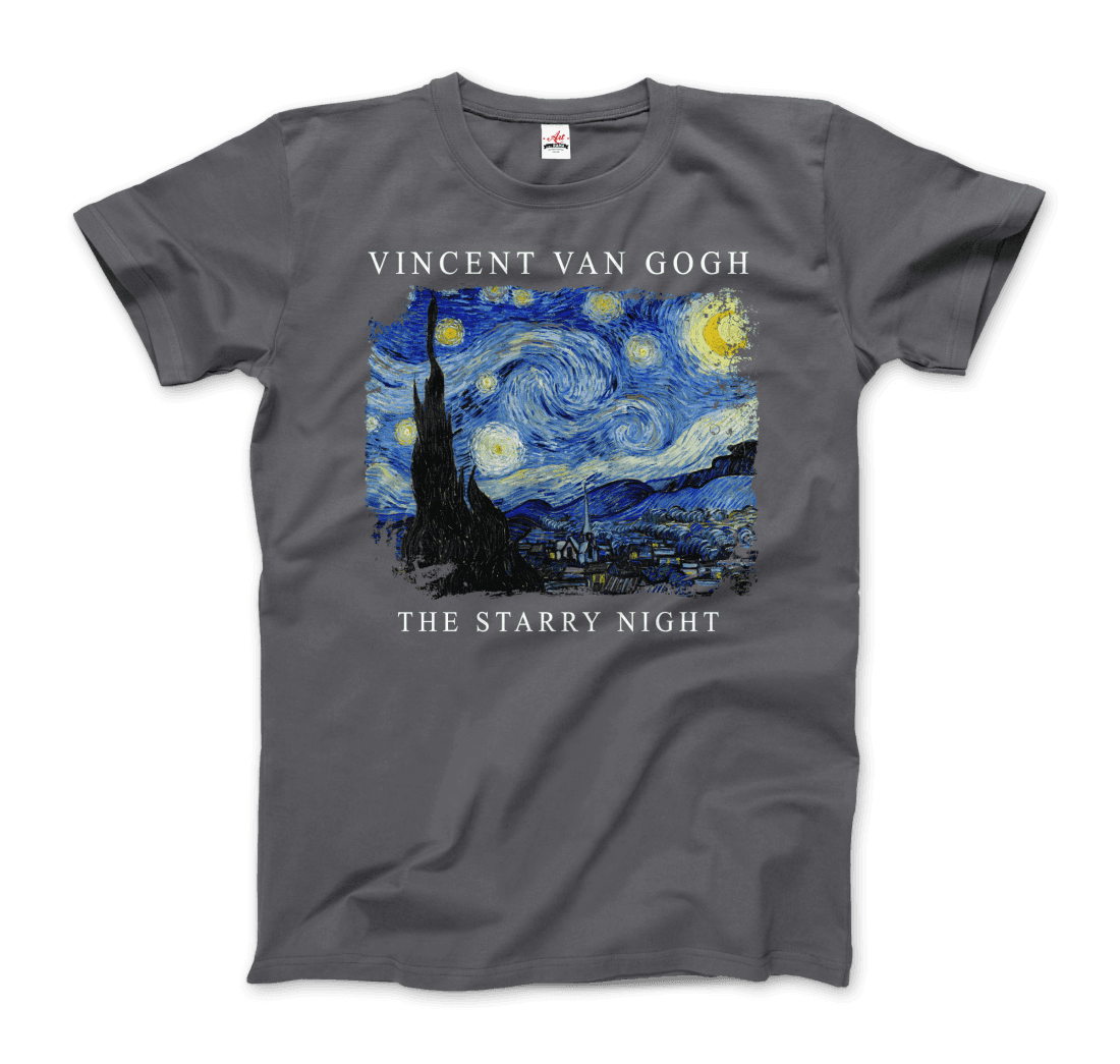 Van Gogh the Starry Night, 1889 artwork t-shirt by Art-O-Rama Shop