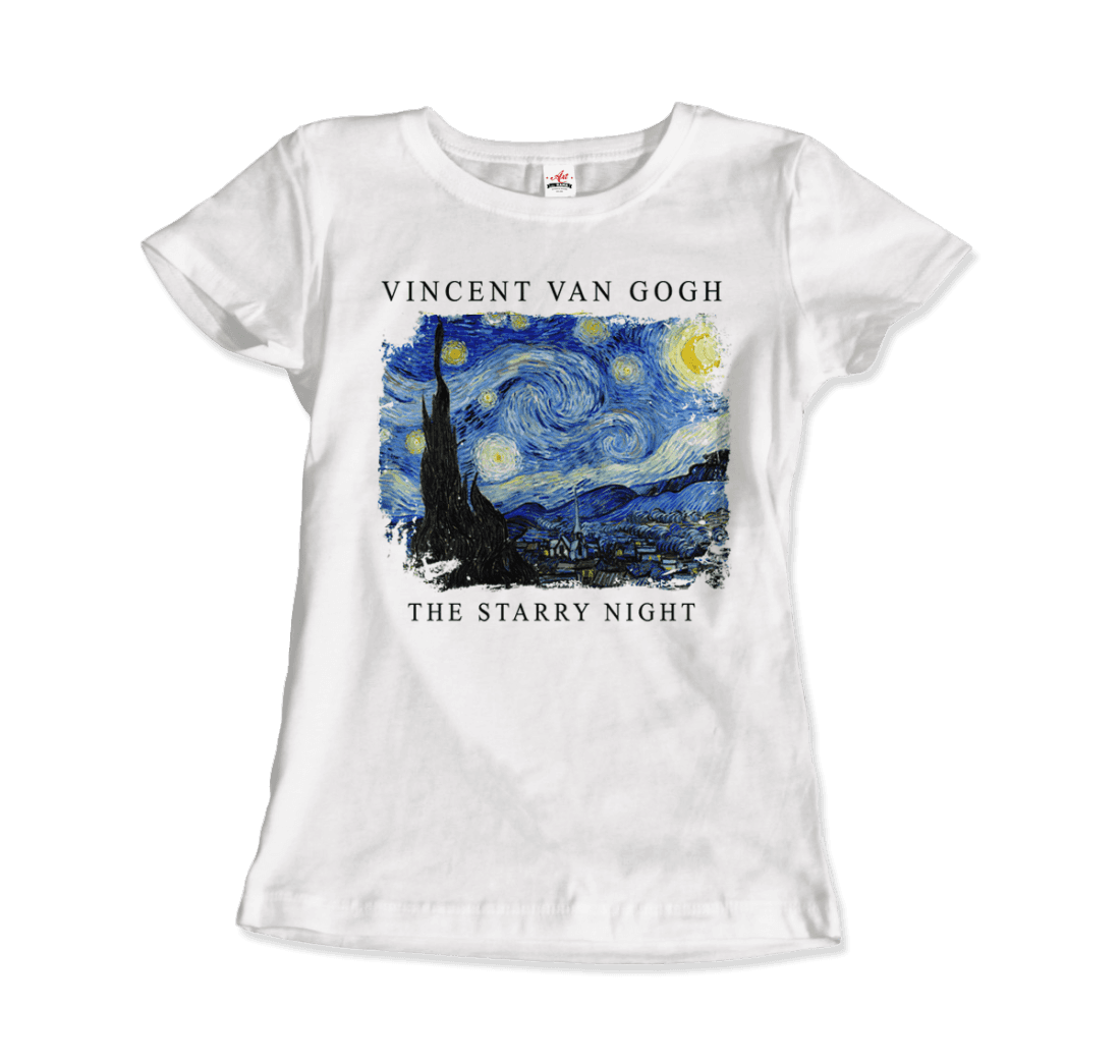 Van Gogh the Starry Night, 1889 artwork t-shirt by Art-O-Rama Shop