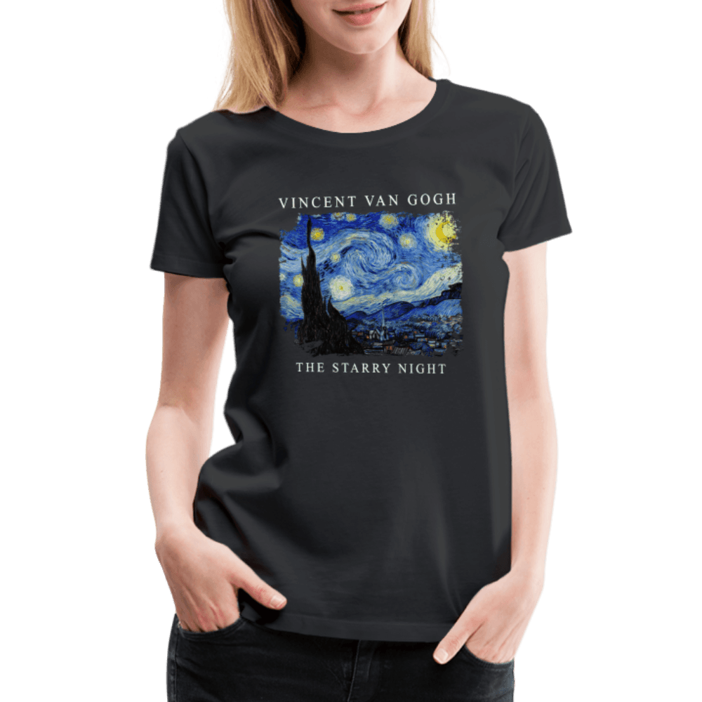 Van Gogh the Starry Night, 1889 artwork t-shirt by Art-O-Rama Shop