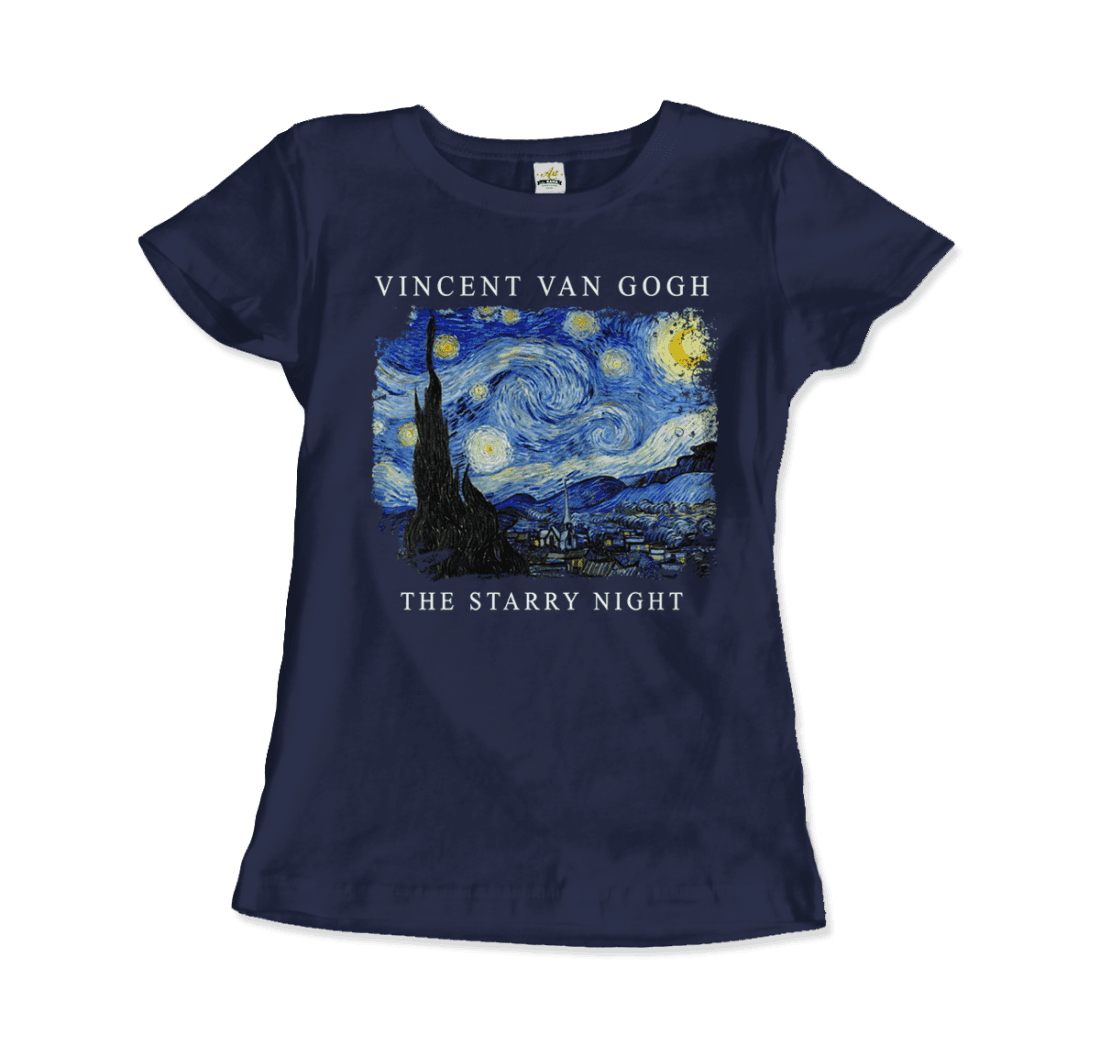 Van Gogh the Starry Night, 1889 artwork t-shirt by Art-O-Rama Shop
