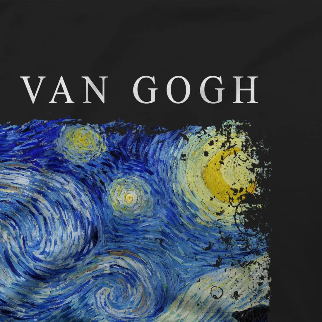 Van Gogh the Starry Night, 1889 artwork t-shirt by Art-O-Rama Shop