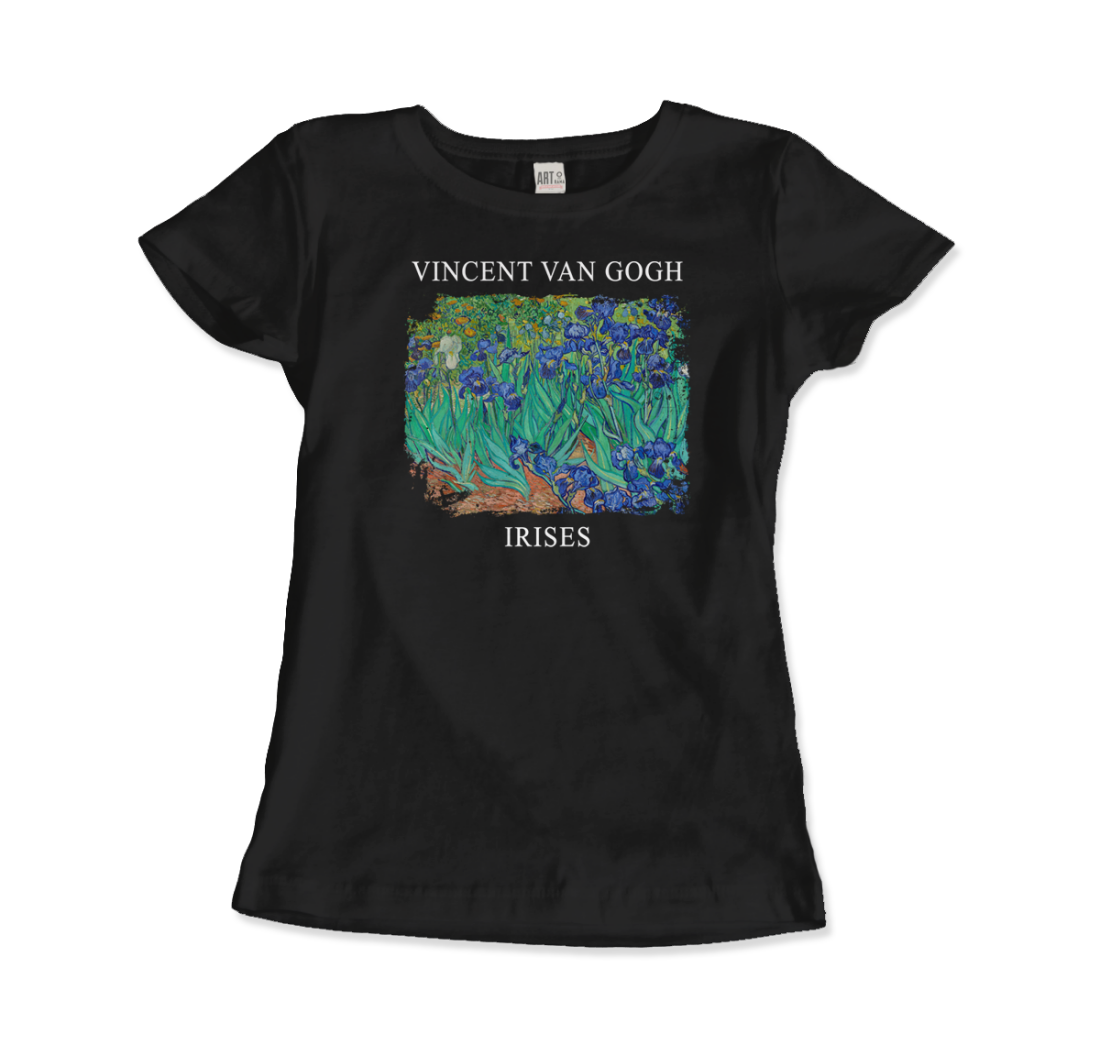 Vincent Van Gogh Irises, 1889 artwork t-shirt by Art-O-Rama Shop