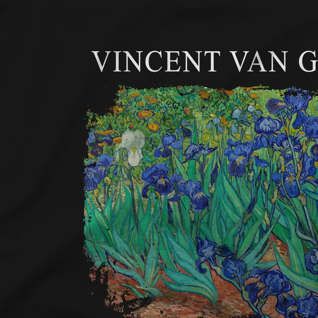 Vincent Van Gogh Irises, 1889 artwork t-shirt by Art-O-Rama Shop