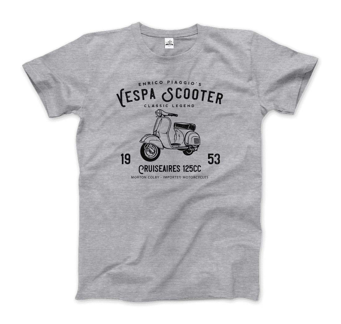 Vintage Piaggio Scooter 1953 125cc t-shirt by Art-O-Rama Shop