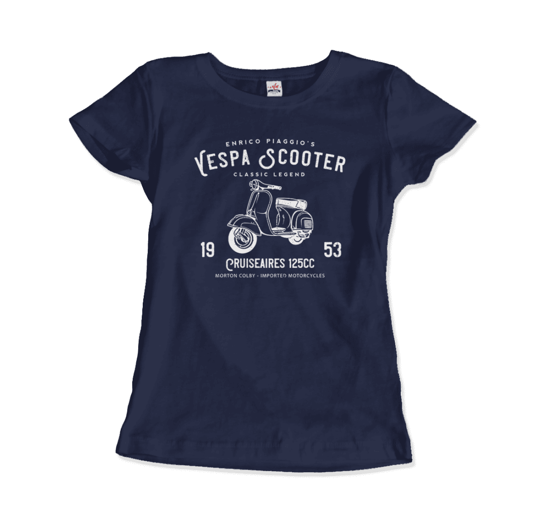 Vintage Piaggio Scooter 1953 125cc t-shirt by Art-O-Rama Shop