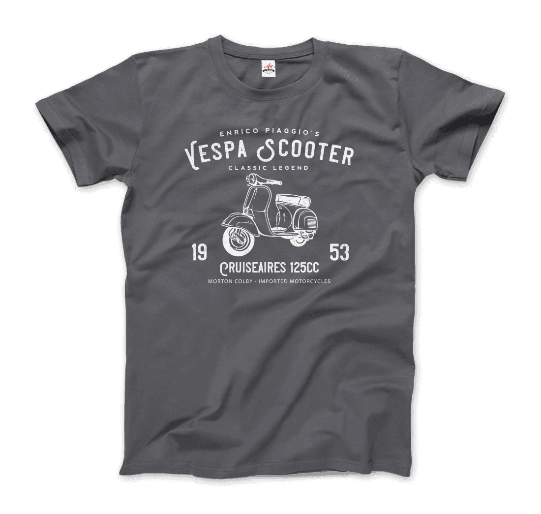 Vintage Piaggio Scooter 1953 125cc t-shirt by Art-O-Rama Shop