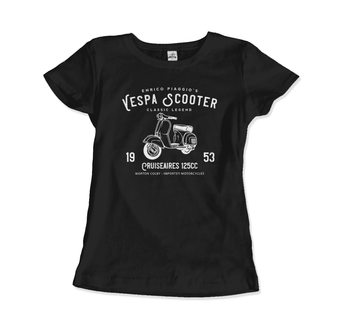 Vintage Piaggio Scooter 1953 125cc t-shirt by Art-O-Rama Shop