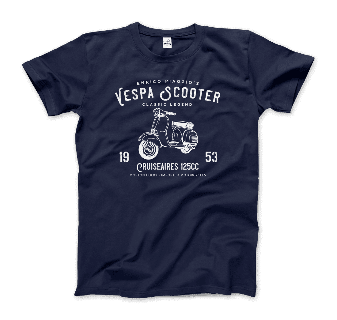 Vintage Piaggio Scooter 1953 125cc t-shirt by Art-O-Rama Shop