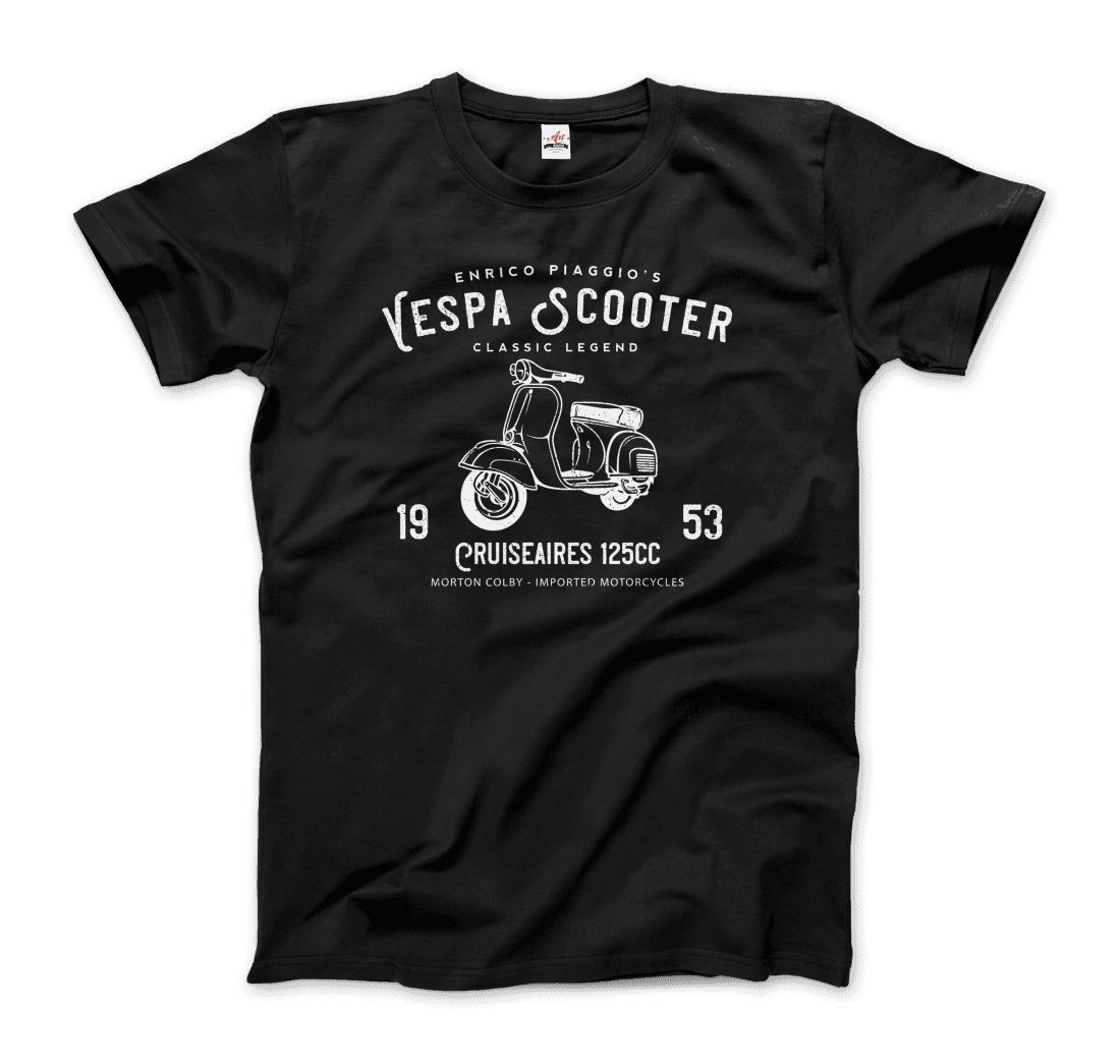 Vintage Piaggio Scooter 1953 125cc t-shirt by Art-O-Rama Shop