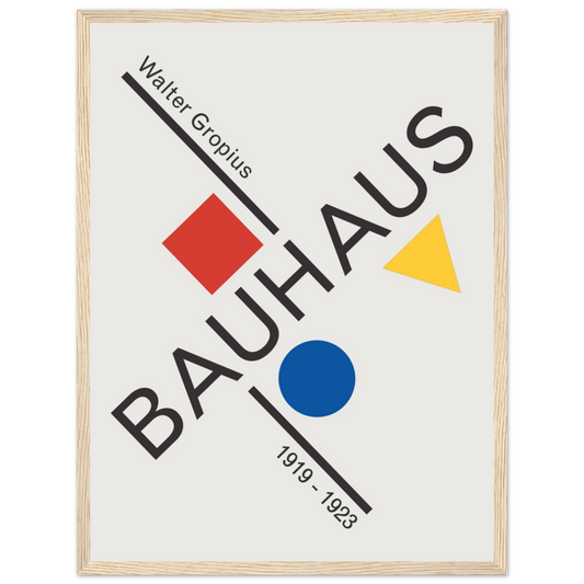 Walter Gropius Bauhaus artwork poster by Art-O-Rama Shop