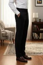 "Washington" Black Stretch Blend Tuxedo Pants by Tux-USA