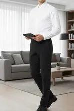 "Washington" Black Stretch Blend Tuxedo Pants by Tux-USA