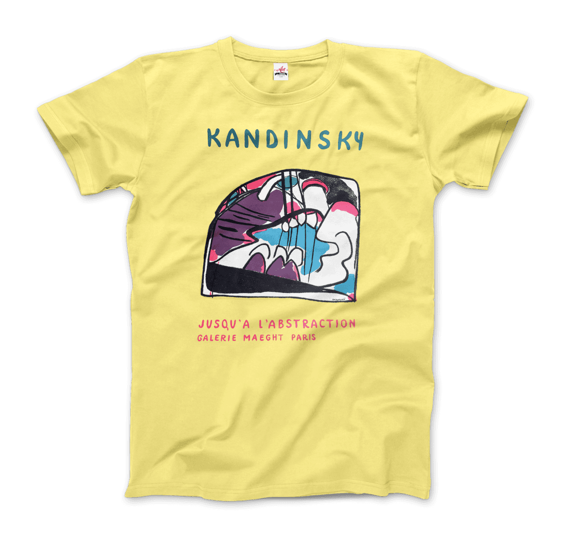 Wassily Kandinsky Jusqu'a l'abstraction 1960 artwork t-shirt by Art-O-Rama Shop