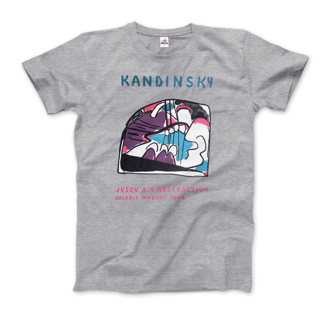 Wassily Kandinsky Jusqu'a l'abstraction 1960 artwork t-shirt by Art-O-Rama Shop