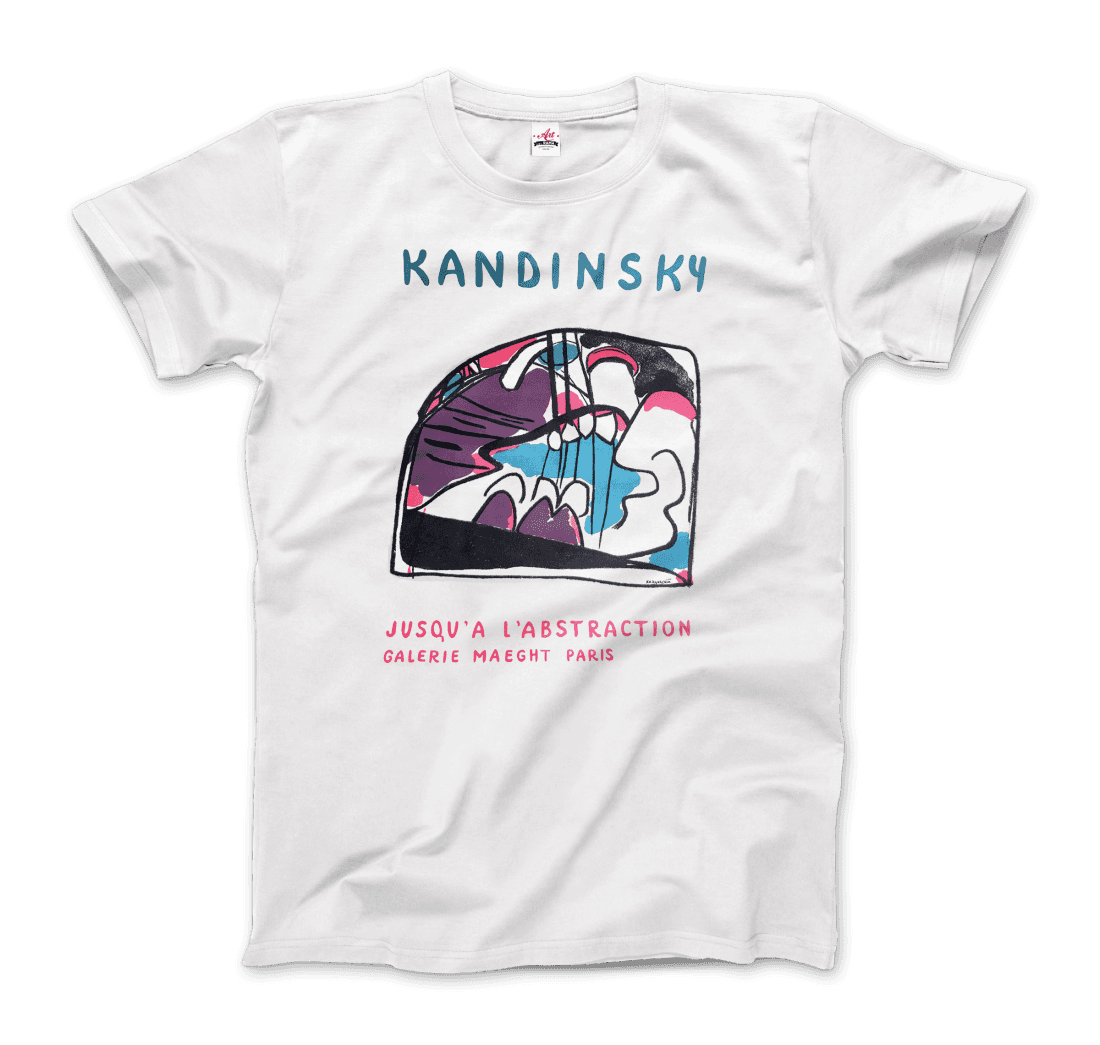Wassily Kandinsky Jusqu'a l'abstraction 1960 artwork t-shirt by Art-O-Rama Shop