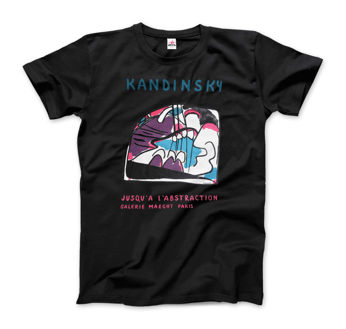 Wassily Kandinsky Jusqu'a l'abstraction 1960 artwork t-shirt by Art-O-Rama Shop