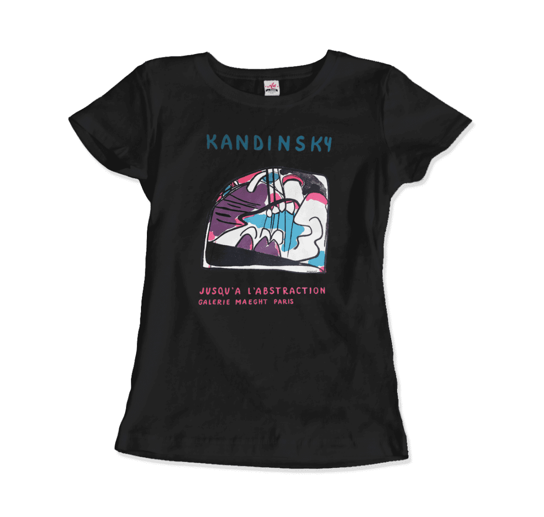 Wassily Kandinsky Jusqu'a l'abstraction 1960 artwork t-shirt by Art-O-Rama Shop