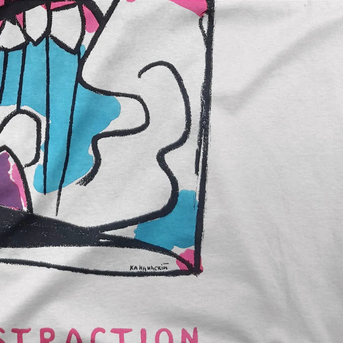 Wassily Kandinsky Jusqu'a l'abstraction 1960 artwork t-shirt by Art-O-Rama Shop