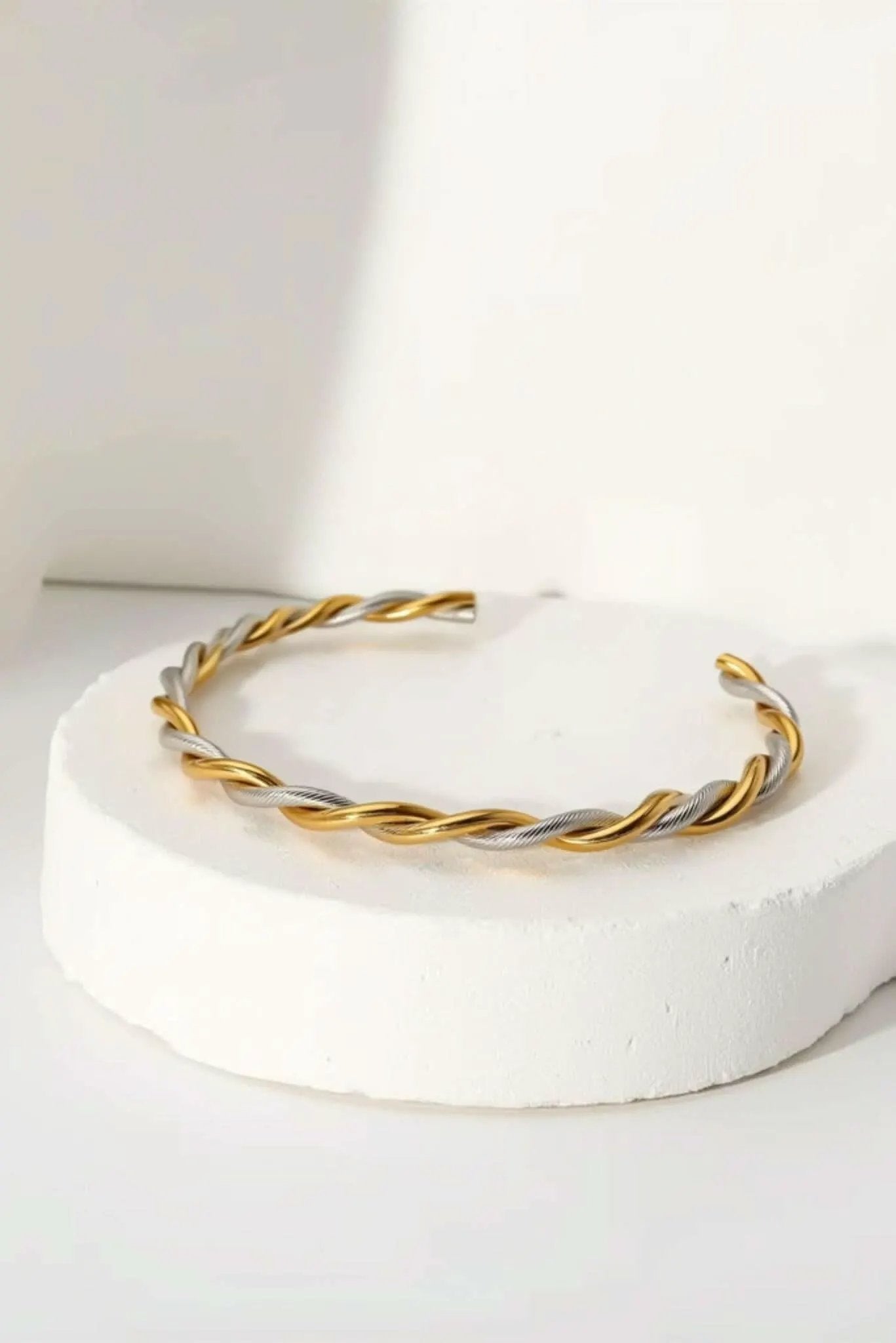 Waterproof Twisted Cuff Bracelet by Akalia