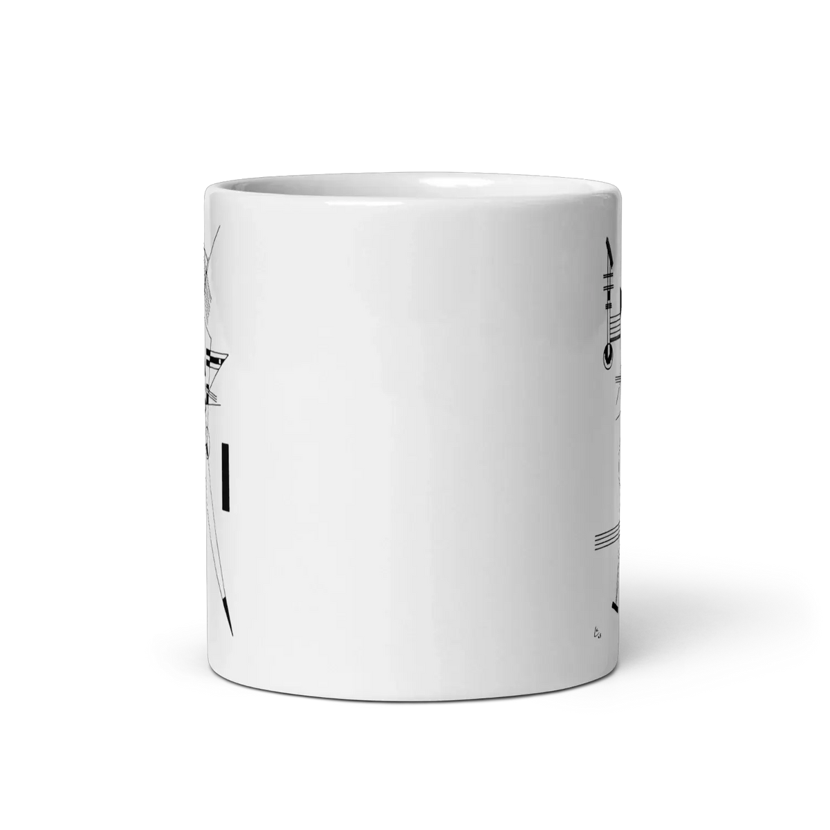 Wassily Kandinsky Drawing for Point and Line, 1925 artwork mug-4