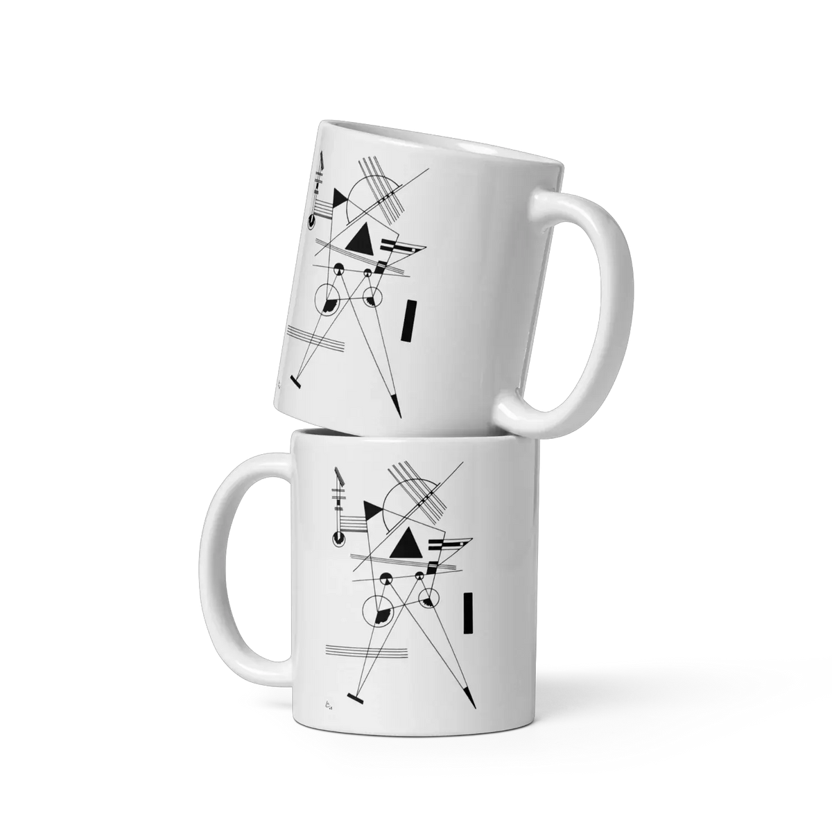 Wassily Kandinsky Drawing for Point and Line, 1925 artwork mug-1