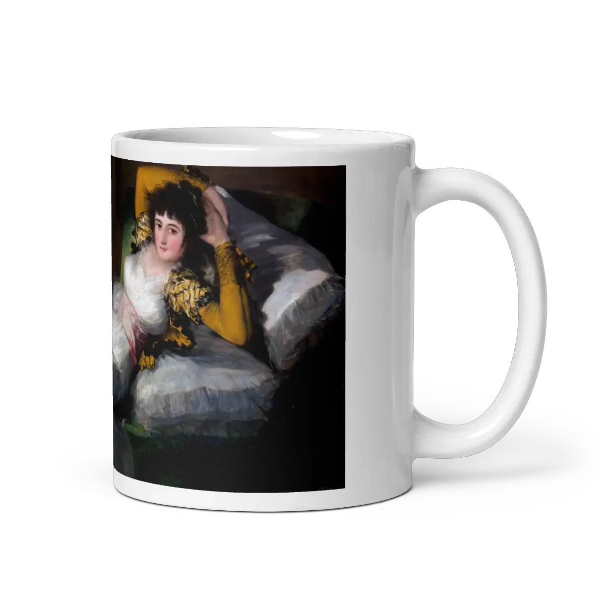 Francisco de Goya, Clothed Maja, 1805 artwork mug-2