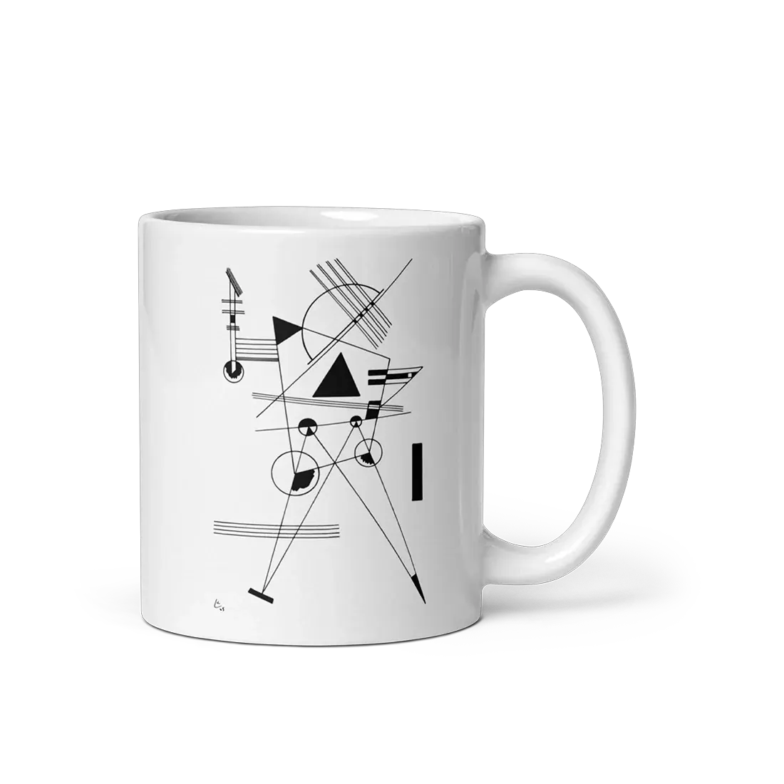 Wassily Kandinsky Drawing for Point and Line, 1925 artwork mug-2
