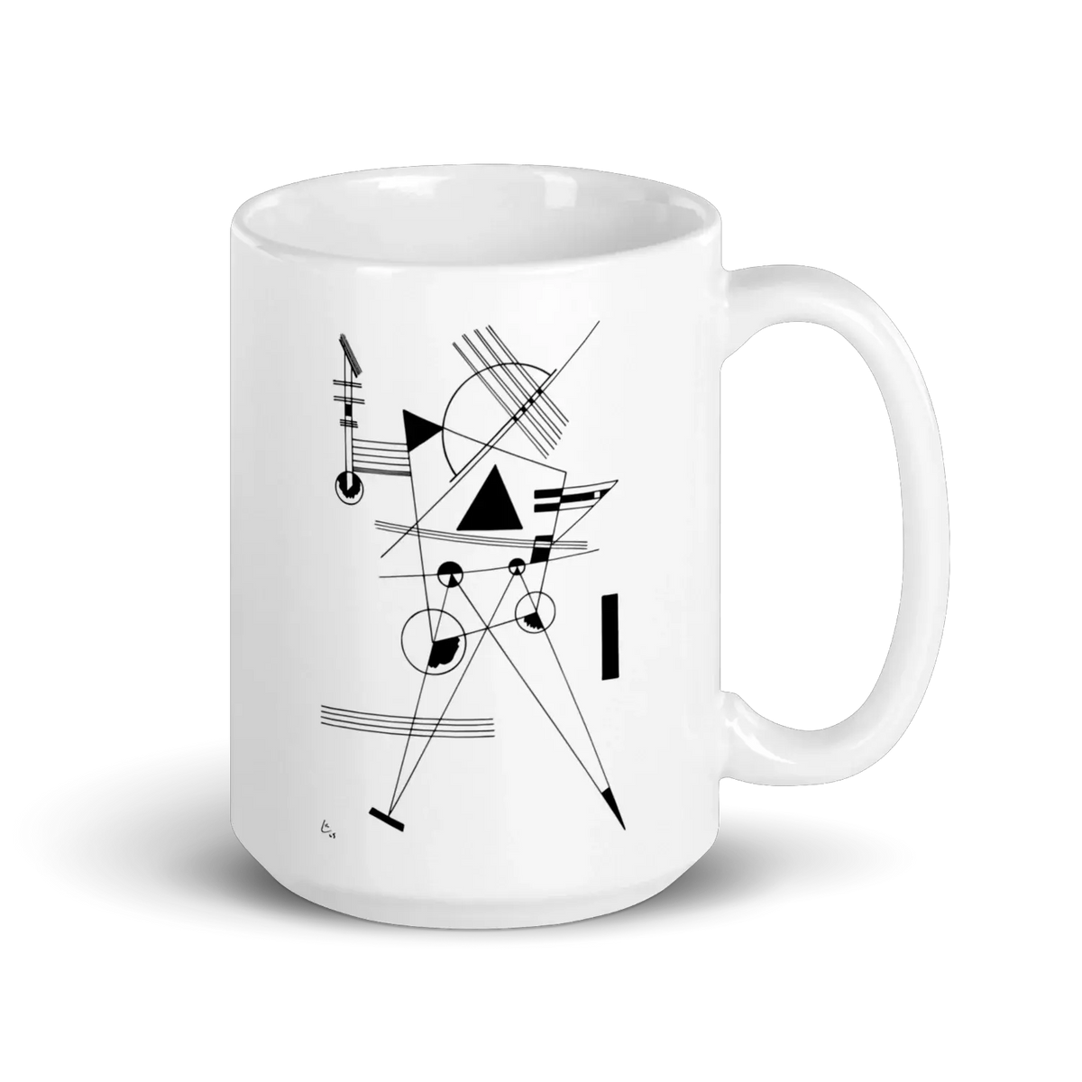 Wassily Kandinsky Drawing for Point and Line, 1925 artwork mug-3