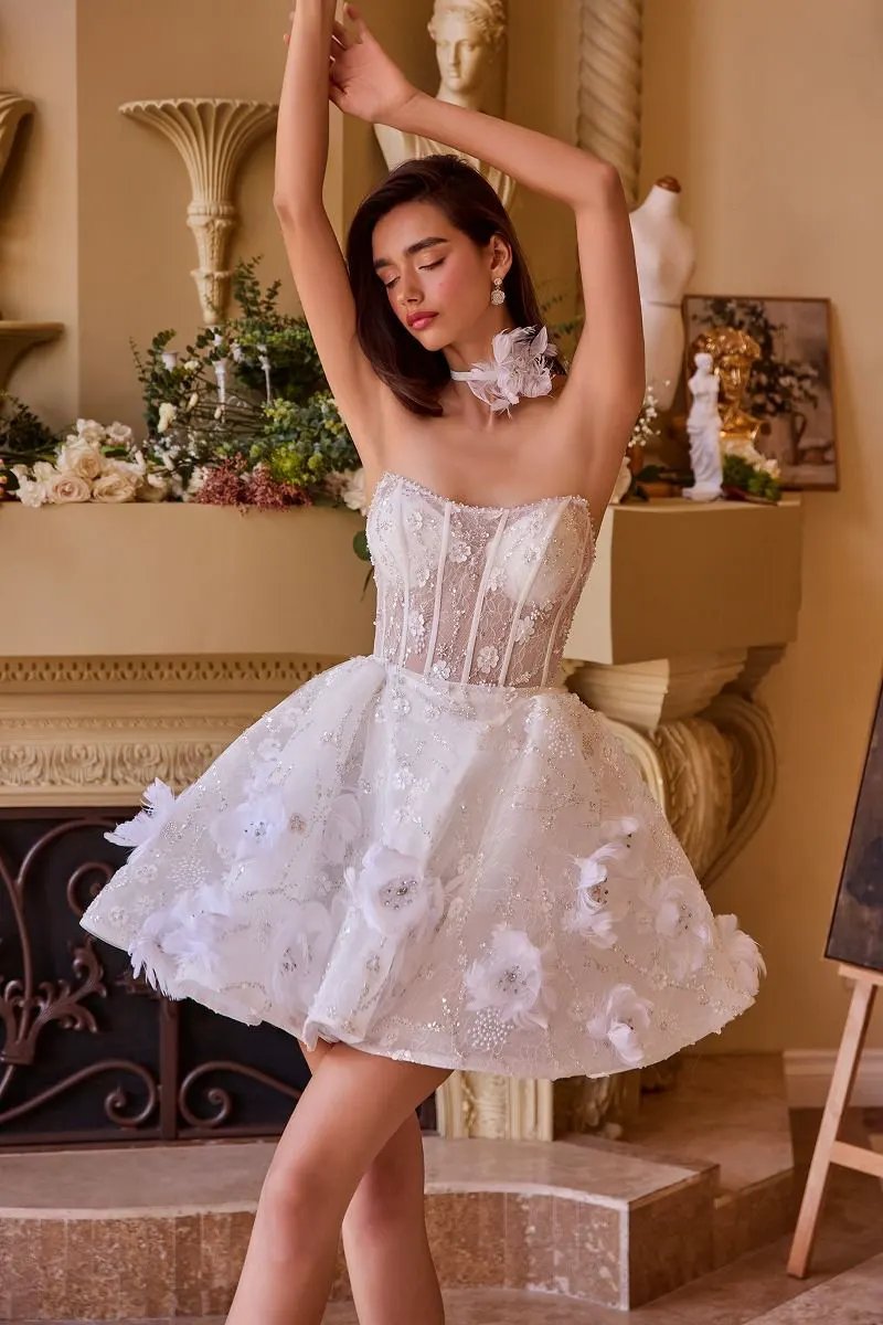 Wedding Midi Dress & Choker by Tux-USA