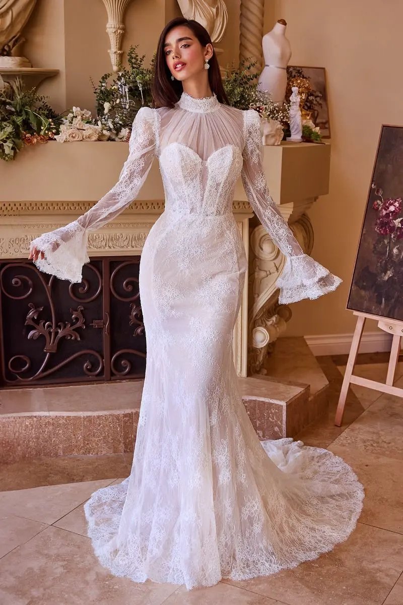 Versitile Fitted Lace Bridal Gown by Tux-USA