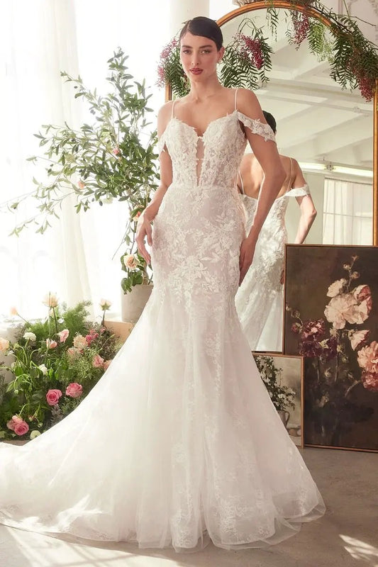 Fitted Lace Mermaid Wedding Dress by Tux-USA