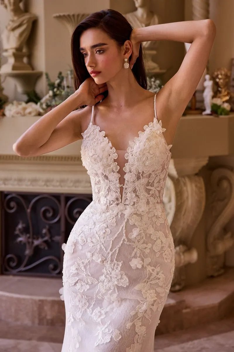 Fitted Lace Wedding Gown by Tux-USA
