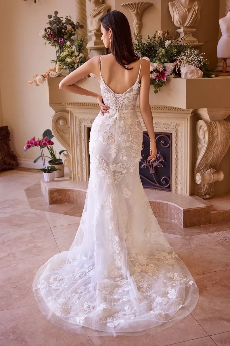 Fitted Lace Wedding Gown by Tux-USA