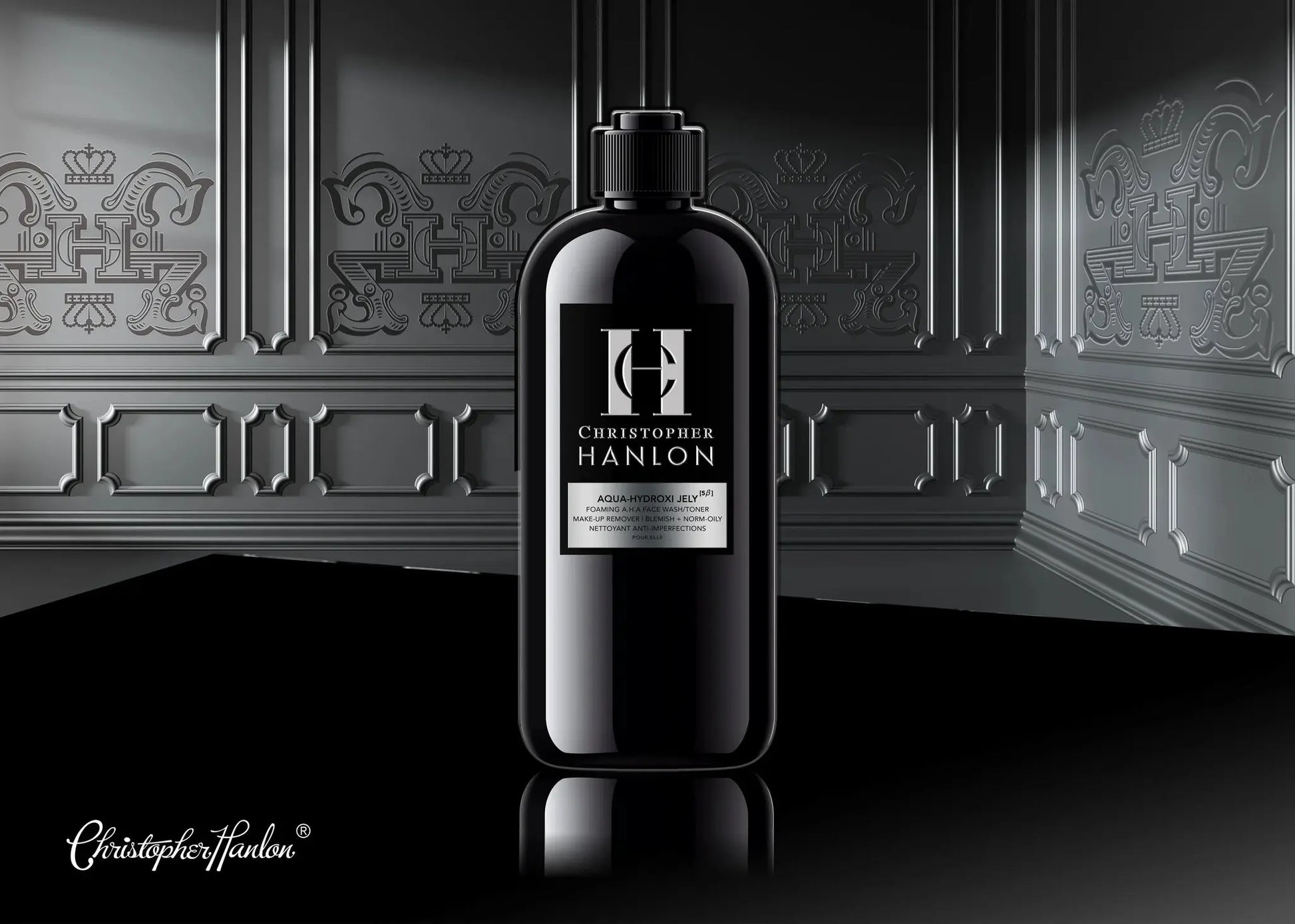 Step 2 | AQUAHYDROXY A.H.A FACE WASH + TONER. MAKEUP REMOVER. Blemish + Acne. Norm - Oily by CHRISTOPHER HANLON®