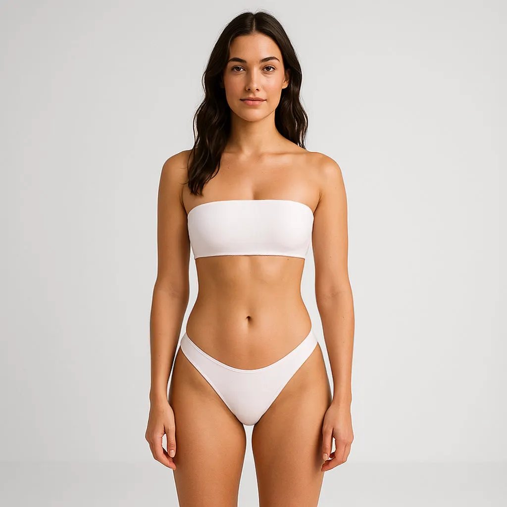 6037 - Women's Two Piece Bandeau Swimsuit by POS Wholesale