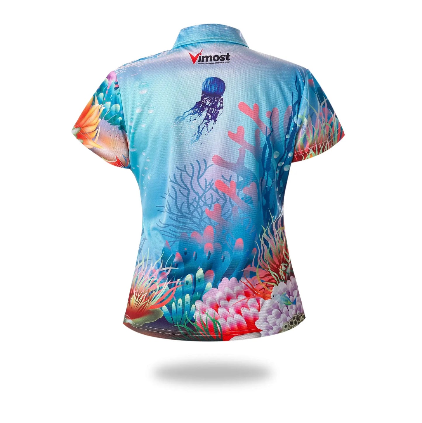 Sublimated Short Sleeve Woman Fishing Shirts by Vimost Sportswear
