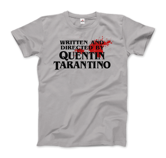 Written and Directed by Quentin Tarantino (Bloodstained) t-shirt by Art-O-Rama Shop