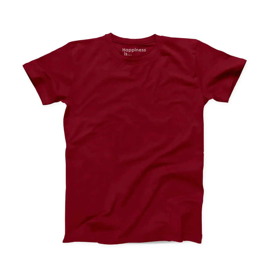 Youth Plain T-shirt, Red-0