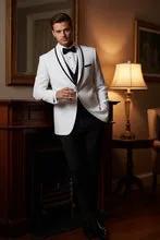 "Xavier" White Tuxedo Jacket by Tux-USA