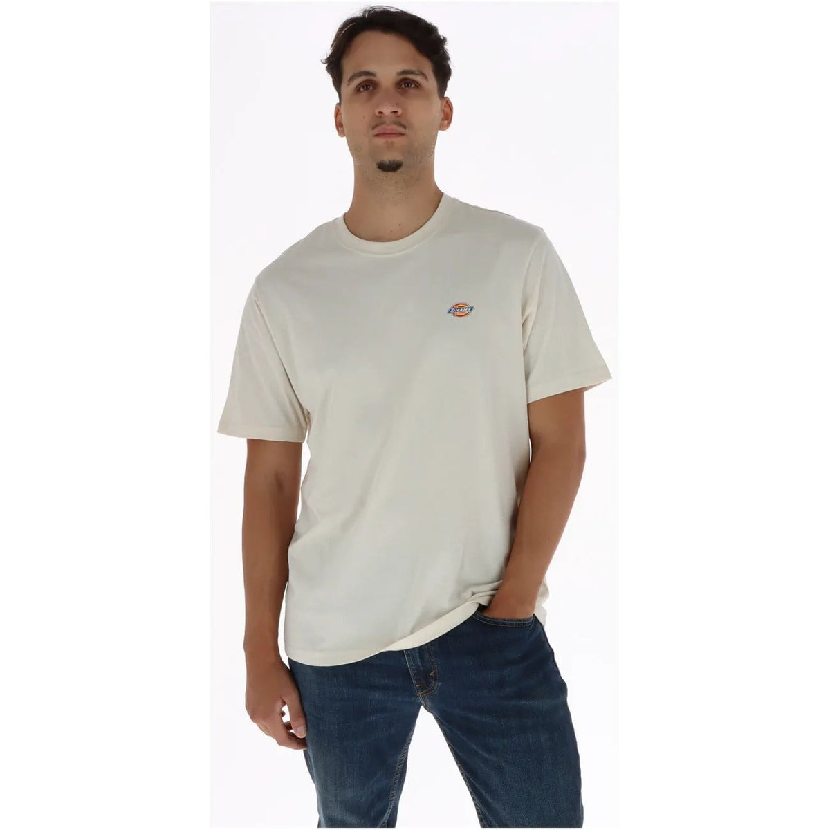 Dickies Men's Beige Cotton T-Shirt