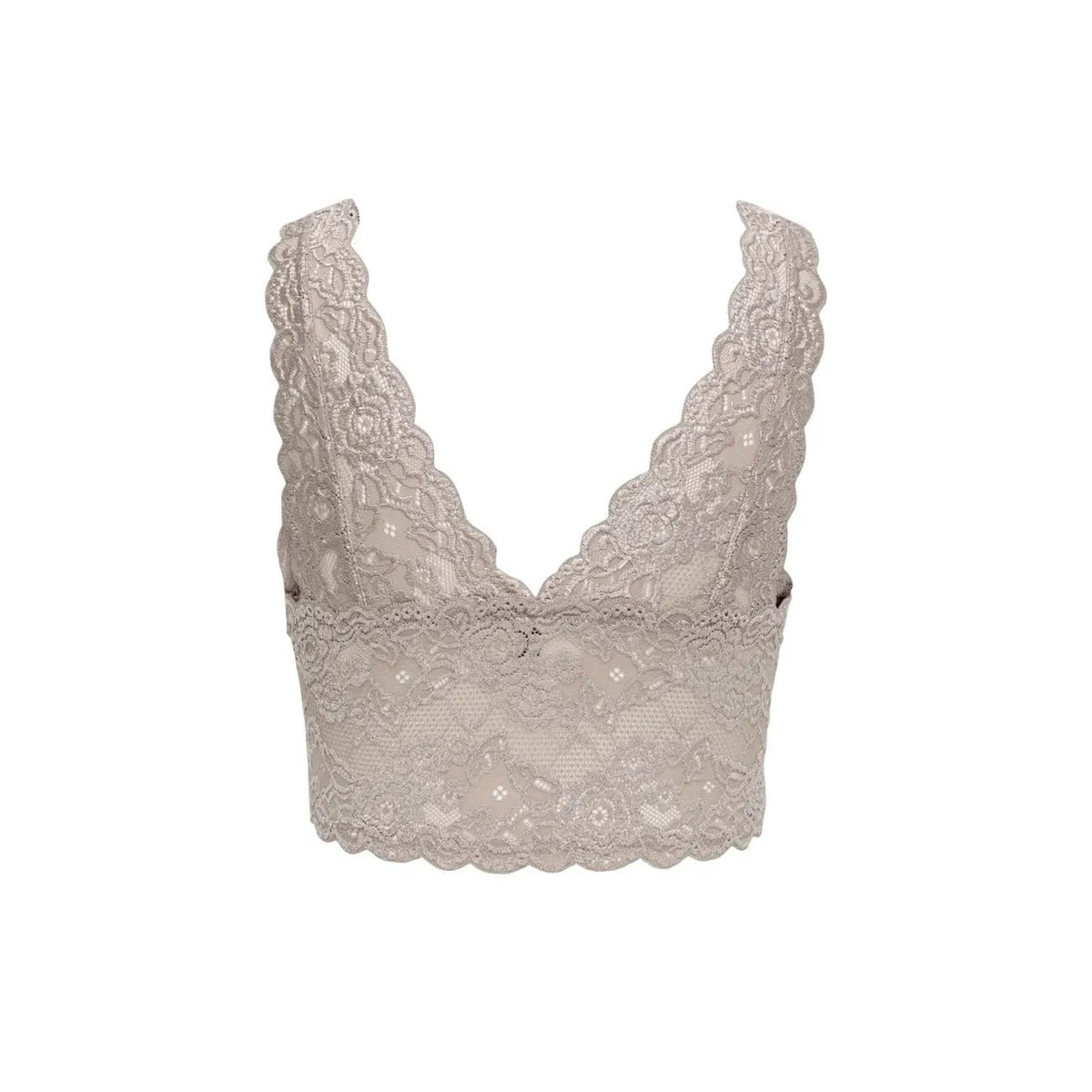 Only Women's Onlchloe Lace Grey Underwear