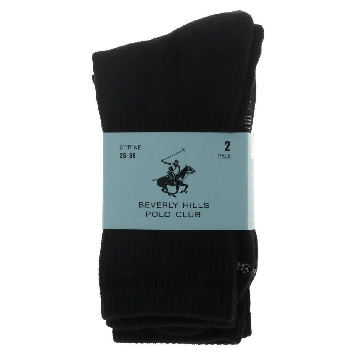 Beverly Hills Polo Club Men's Grey Cotton Socks