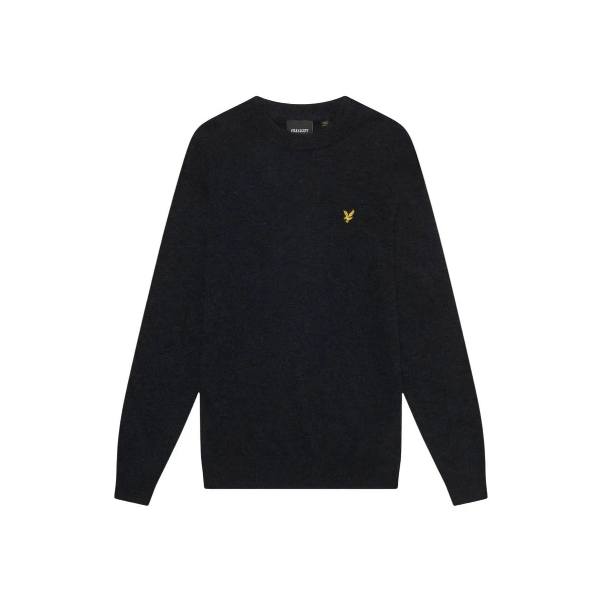 Lyle & Scott Men's Lambswool Blend Black Wool Sweater