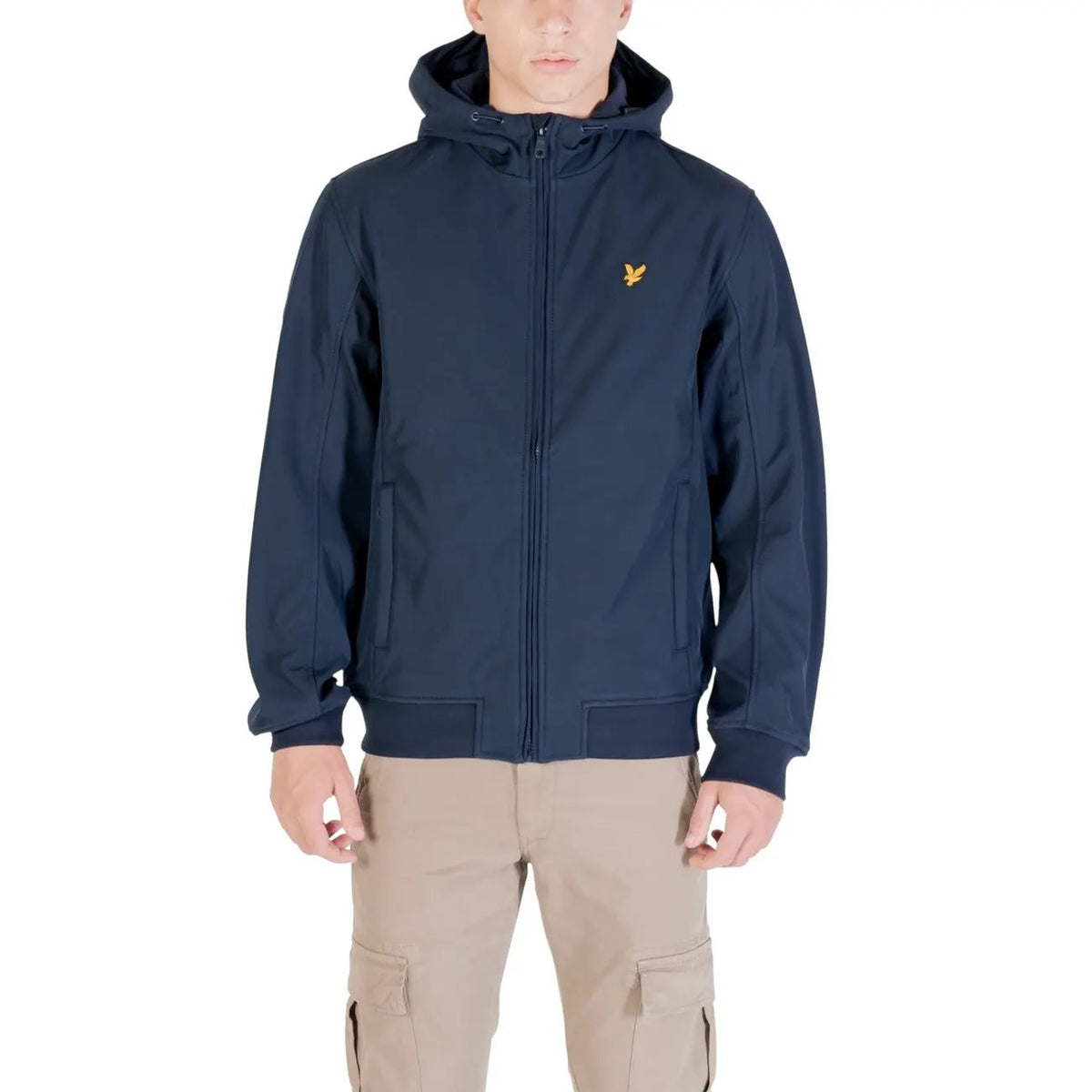 Lyle & Scott Men's Blue Fleece Back Softshell Jacket