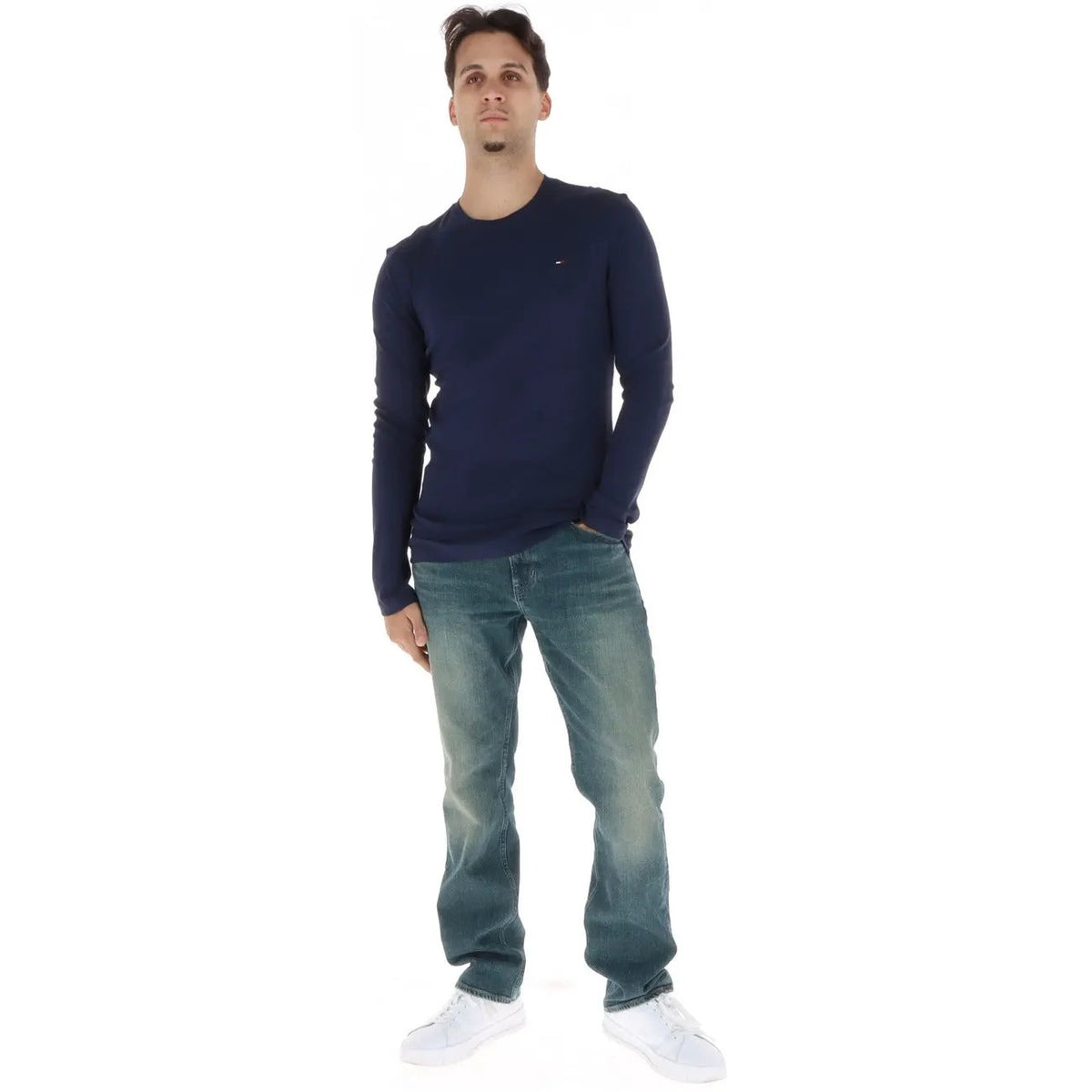 Tommy Hilfiger Men's Blue Cotton T-Shirt