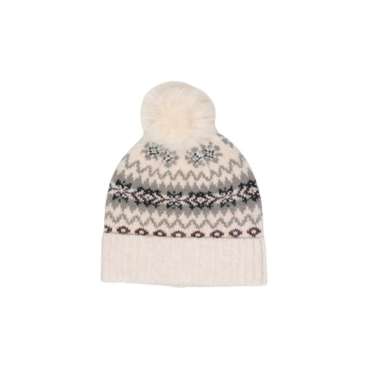 Pieces Women's Annie Beige Knit Hood