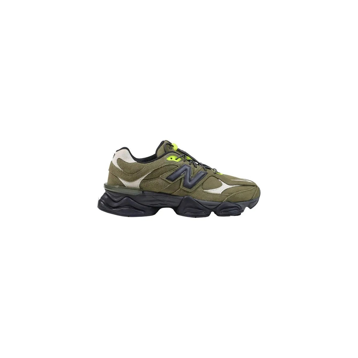 New Balance Men's 9060 Green Leather Sneakers