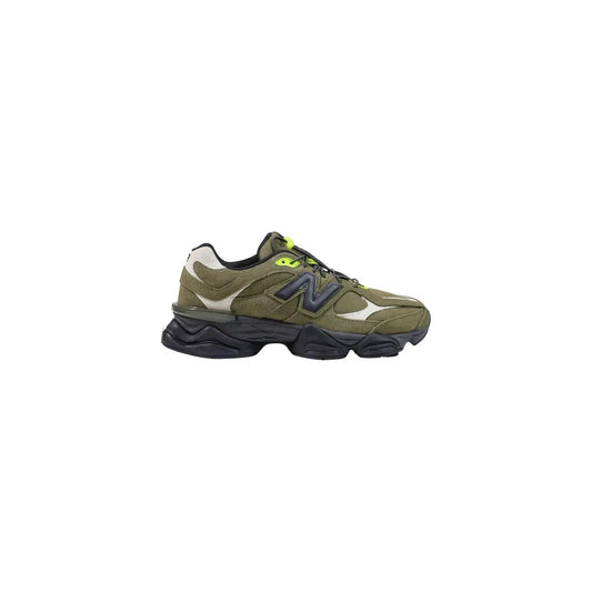 New Balance Men's 9060 Green Leather Sneakers