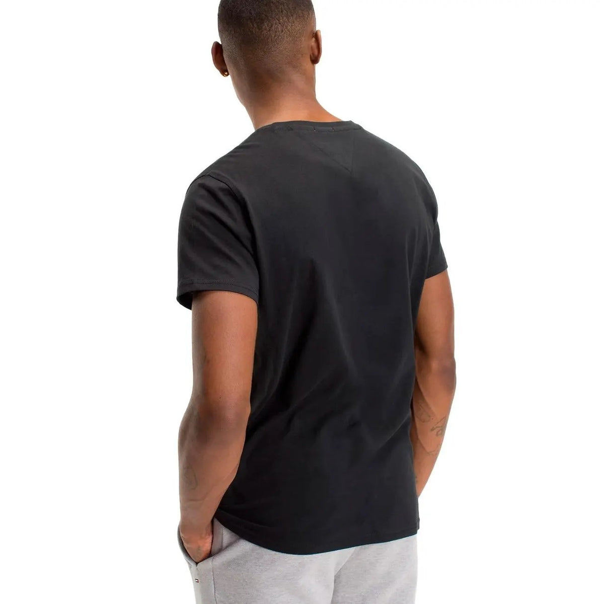 Tommy Hilfiger Jeans Men's Black Cotton T-Shirt