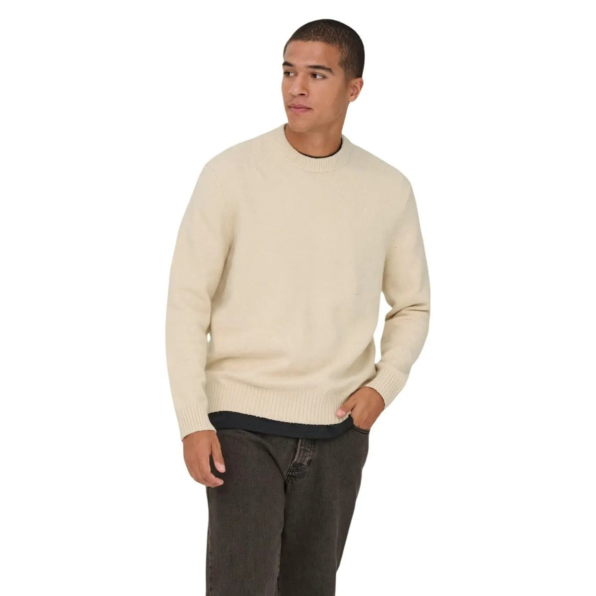 Only & Sons Men's James Blue Relaxed Sweater
